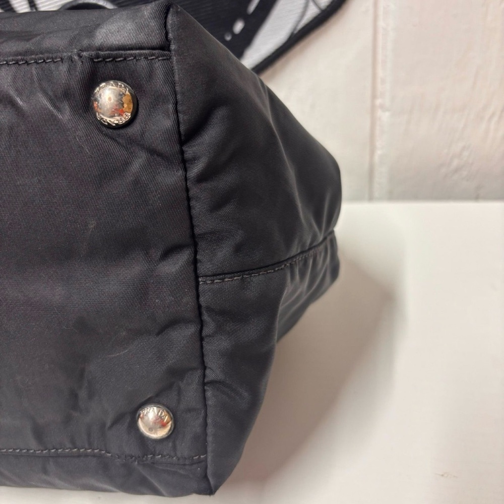 Prada Black Tote with Leather Bow comes with COA - Picture 6 of 10
